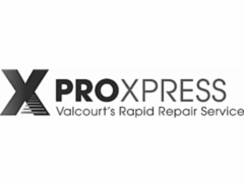 X PROXPRESS VALCOURT'S RAPID REPAIR SERVICE Logo (USPTO, 08.05.2015)