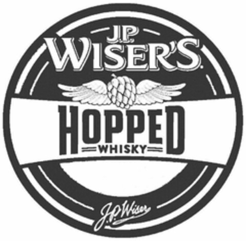 J.P. WISER'S HOPPED WHISKY J.P. WISER Logo (USPTO, 20.05.2015)