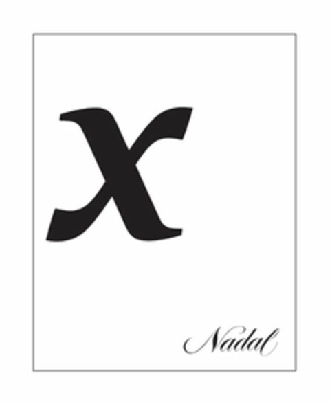 X NADAL Logo (USPTO, 24.08.2015)