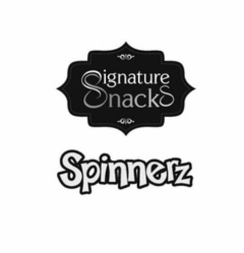 SIGNATURE SNACKS SPINNERZ Logo (USPTO, 01.09.2015)