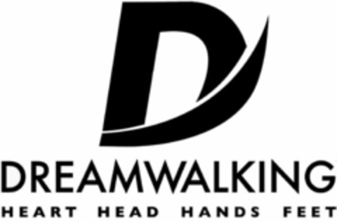 D DREAMWALKING HEART HEAD HANDS FEET Logo (USPTO, 30.10.2015)