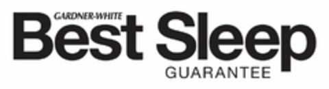 GARDNER WHITE BEST SLEEP GUARANTEE Logo (USPTO, 30.10.2015)