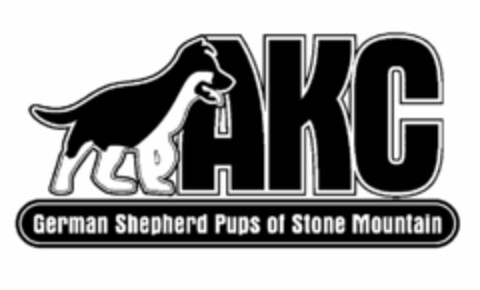 AKC GERMAN SHEPHERD PUPS OF STONE MOUNTAIN Logo (USPTO, 05.04.2016)