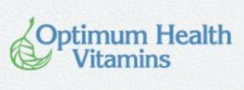 "OPTIMUM HEALTH VITAMINS" AND LEAF DESIGN Logo (USPTO, 07/15/2016)