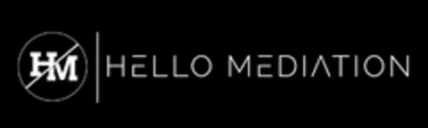 HM HELLO MEDIATION Logo (USPTO, 07/03/2017)