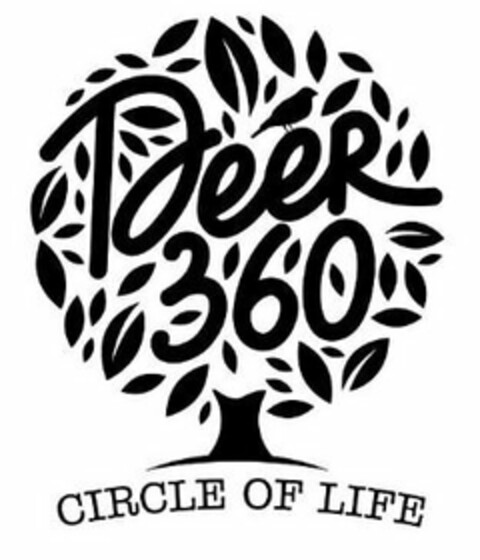 DEER 360 CIRCLE OF LIFE Logo (USPTO, 16.08.2017)