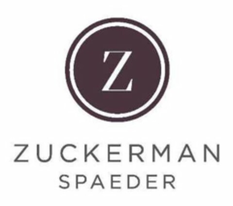 Z ZUCKERMAN SPAEDER Logo (USPTO, 07.12.2017)