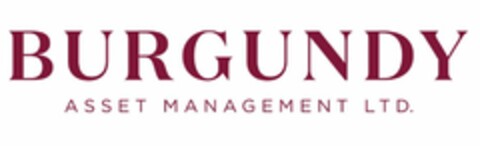 BURGUNDY ASSET MANAGEMENT LTD. Logo (USPTO, 01/23/2018)