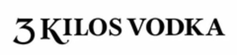 3 KILOS VODKA Logo (USPTO, 05.03.2018)