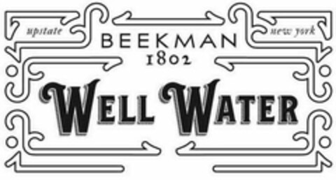 UPSTATE NEW YORK BEEKMAN 1802 WELL WATER Logo (USPTO, 08/31/2018)