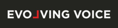 EVOLVING VOICE Logo (USPTO, 04/26/2019)