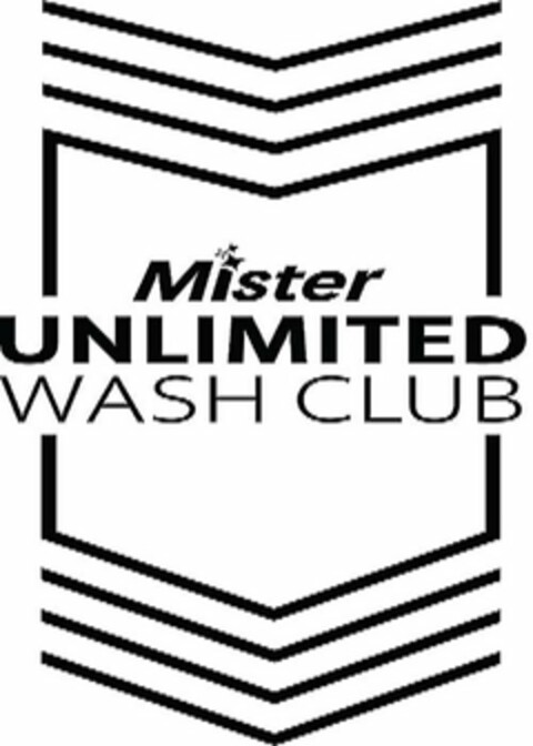 MISTER UNLIMITED WASH CLUB Logo (USPTO, 06/28/2019)