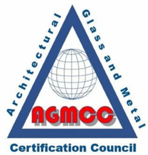 AGMCC ARCHITECTURAL GLASS AND METAL CERTIFICATION COUNCIL Logo (USPTO, 22.07.2019)