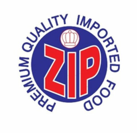 ZIP PREMIUM QUALITY IMPORTED FOOD Logo (USPTO, 08/29/2019)