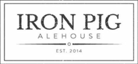 IRON PIG ALEHOUSE EST. 2014 Logo (USPTO, 19.09.2019)