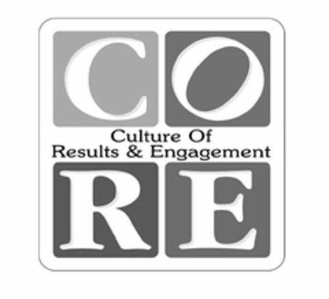 CORE CULTURE OF RESULTS & ENGAGEMENT Logo (USPTO, 11/26/2019)