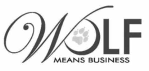 WOLF MEANS BUSINESS Logo (USPTO, 30.12.2008)