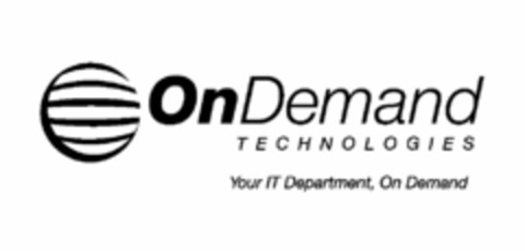 ON DEMAND TECHNOLOGIES YOUR IT DEPARTMENT, ON DEMAND Logo (USPTO, 04.12.2009)