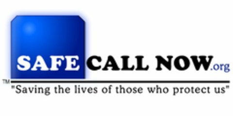 SAFE CALL NOW.ORG "SAVING THE LIVES OF THOSE WHO PROTECT US" Logo (USPTO, 18.10.2010)