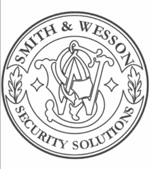 S W SMITH & WESSON AND SECURITY SOLUTIONS Logo (USPTO, 13.07.2011)