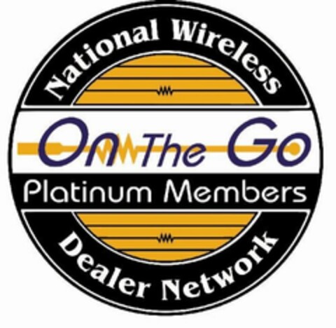 ON THE GO PLATINUM MEMBERS NATIONAL WIRELESS DEALER NETWORK Logo (USPTO, 07.06.2012)