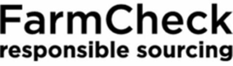 FARMCHECK RESPONSIBLE SOURCING Logo (USPTO, 11.10.2012)