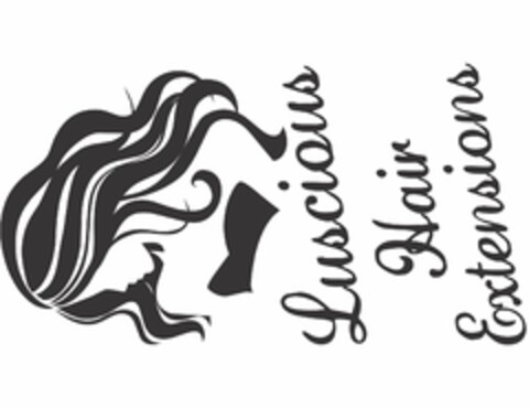 LUSCIOUS HAIR EXTENSIONS Logo (USPTO, 12.12.2012)