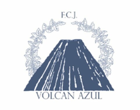F.C.J. VOLCAN AZUL Logo (USPTO, 13.05.2013)