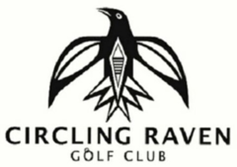 CIRCLING RAVEN GOLF CLUB Logo (USPTO, 19.03.2014)