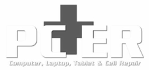 PC + ER COMPUTER, LAPTOP, TABLET & CELL REPAIR Logo (USPTO, 06/18/2014)