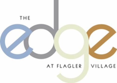 THE EDGE AT FLAGLER VILLAGE Logo (USPTO, 08/07/2014)