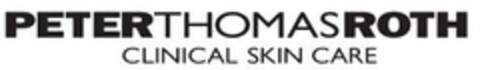 PETERTHOMASROTH CLINICAL SKIN CARE Logo (USPTO, 22.10.2014)