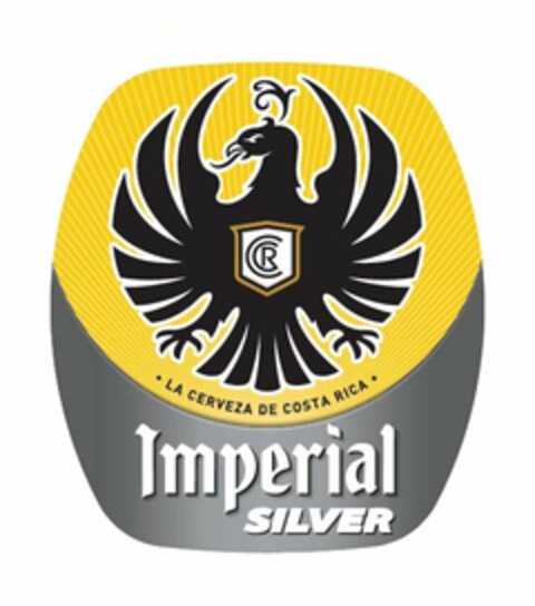 CCR LA CERVEZA DE COSTA RICA IMPERIAL SILVER Logo (USPTO, 28.01.2016)