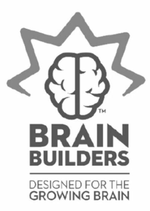 BRAIN BUILDERS DESIGNED FOR THE GROWING BRAIN Logo (USPTO, 12.05.2016)