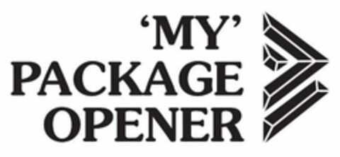 'MY' PACKAGE OPENER Logo (USPTO, 18.11.2016)