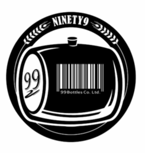 99 NINETY9 99 BOTTLES CO. LTD. Logo (USPTO, 23.06.2017)