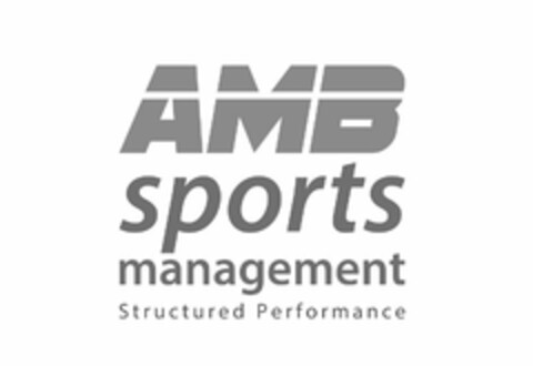 AMB SPORTS MANAGEMENT STRUCTURED PERFORMANCE Logo (USPTO, 01/04/2018)