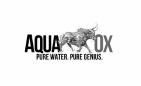 AQUA OX PURE WATER. PURE GENIUS. Logo (USPTO, 05.02.2018)