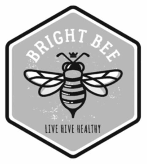 BRIGHT BEE LIVE HIVE HEALTHY Logo (USPTO, 05.07.2018)