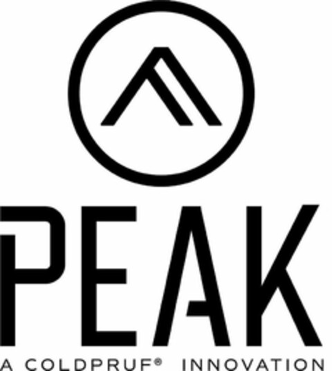 PEAK A COLDPRUF INNOVATION Logo (USPTO, 22.08.2018)