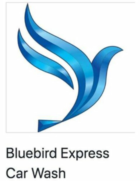 BLUEBIRD EXPRESS CAR WASH Logo (USPTO, 24.09.2018)