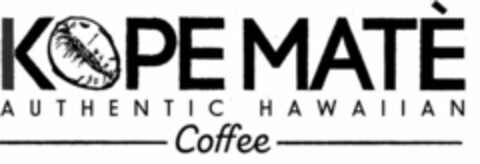 KOPEMATÈ AUTHENTIC HAWAIIAN COFFEE Logo (USPTO, 28.08.2019)