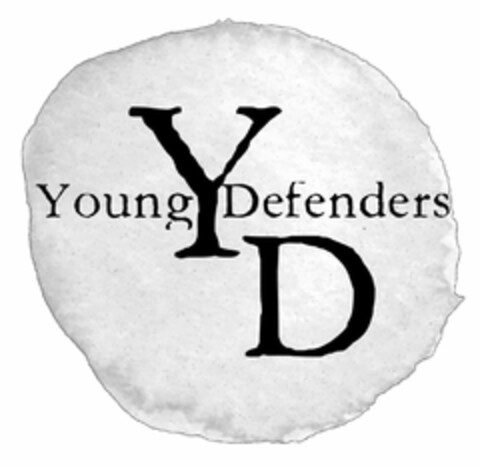 YD YOUNG DEFENDERS Logo (USPTO, 08.02.2020)