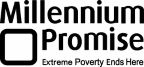 MILLENNIUM PROMISE EXTREME POVERTY ENDS HERE Logo (USPTO, 04/02/2009)
