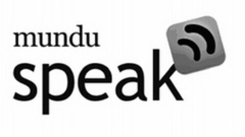 MUNDU SPEAK Logo (USPTO, 01.05.2009)