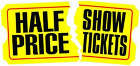 HALF PRICE SHOW TICKETS Logo (USPTO, 03/29/2011)