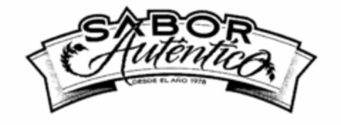 SABOR AUTÉNTICO DESDE EL AÑO 1978 Logo (USPTO, 26.08.2011)