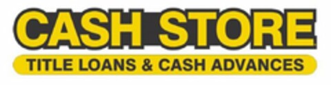CASH STORE TITLE LOANS & CASH ADVANCES Logo (USPTO, 27.11.2012)