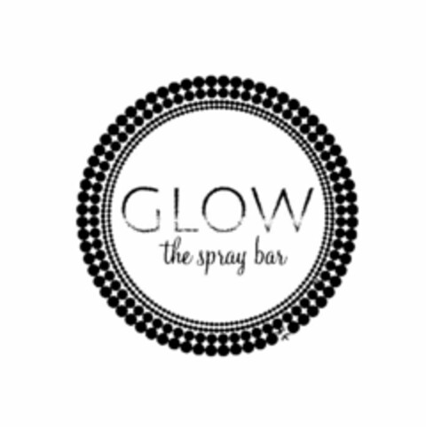 GLOW THE SPRAY BAR Logo (USPTO, 01.11.2013)