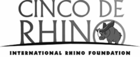 CINCO DE RHINO INTERNATIONAL RHINO FOUNDATION Logo (USPTO, 11.08.2014)